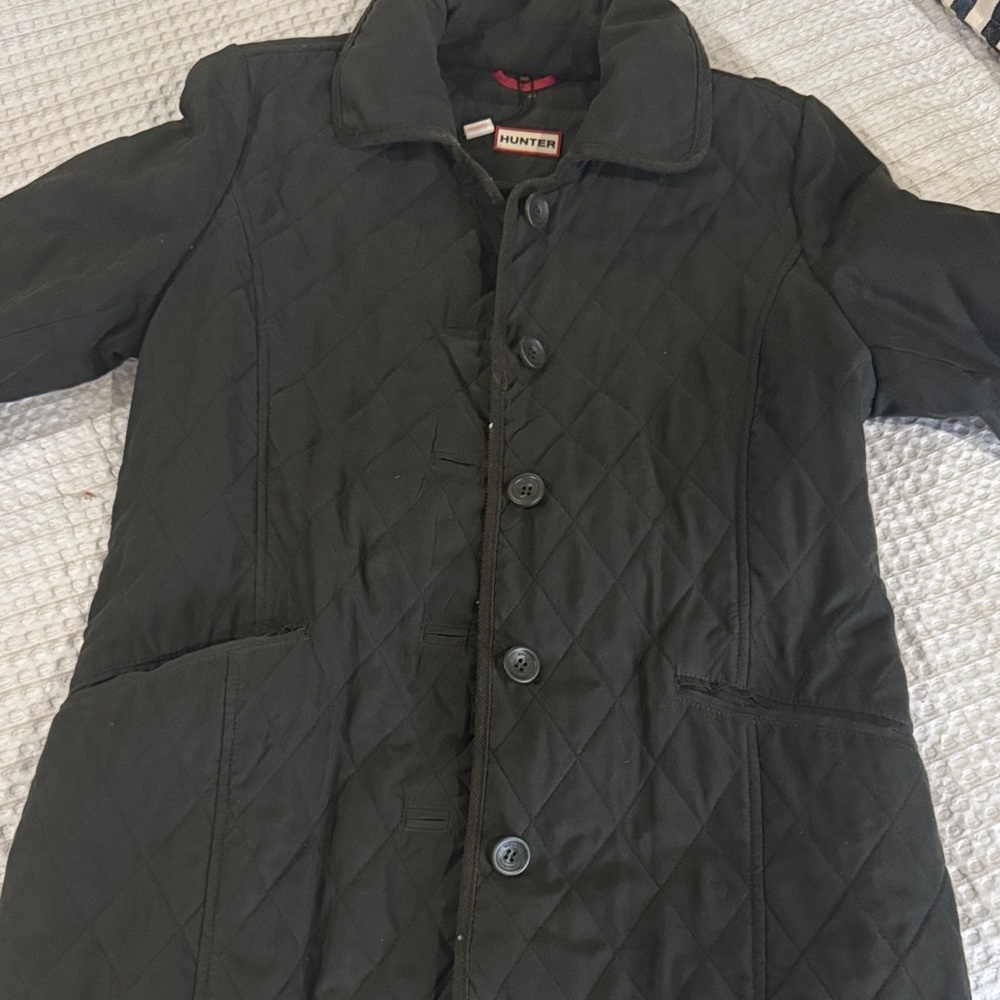Hunter Black Quilted Puffer Coat